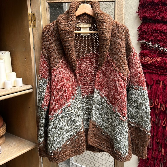 Vintage La Squadra Paris Monte Carlo Wool Cardigan - Picture 1 of 16